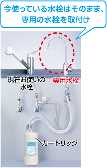 アクアホーム　ビルトイン専用水栓