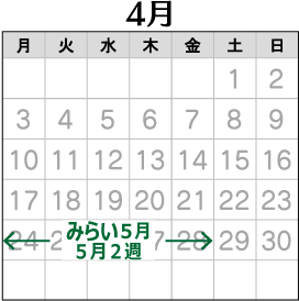 2023年4月の配布予定