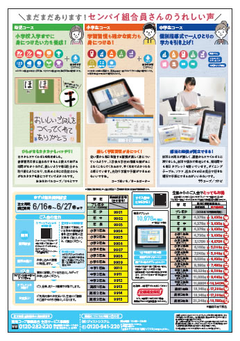 スマイルゼミのチラシ