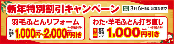 新年特別割引キャンペーン