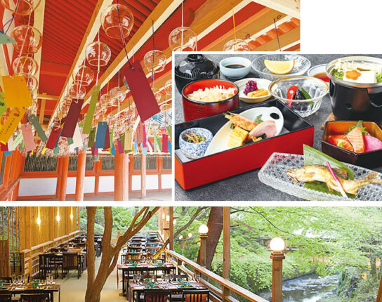 しょうざんリゾート京都の渓涼床で本格京会席＆七夕風鈴まつり＆下鴨神社で涼む糺の森